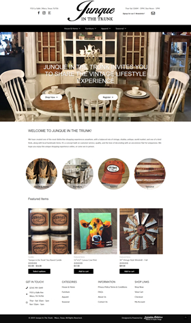 Waco Texas Website Design - Junque in the Trunk